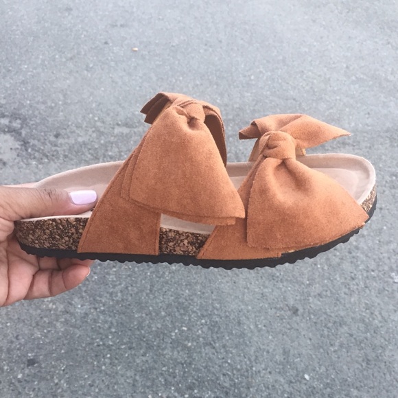 Shoes | Birkenstock Style Bow Sandal | Poshmark